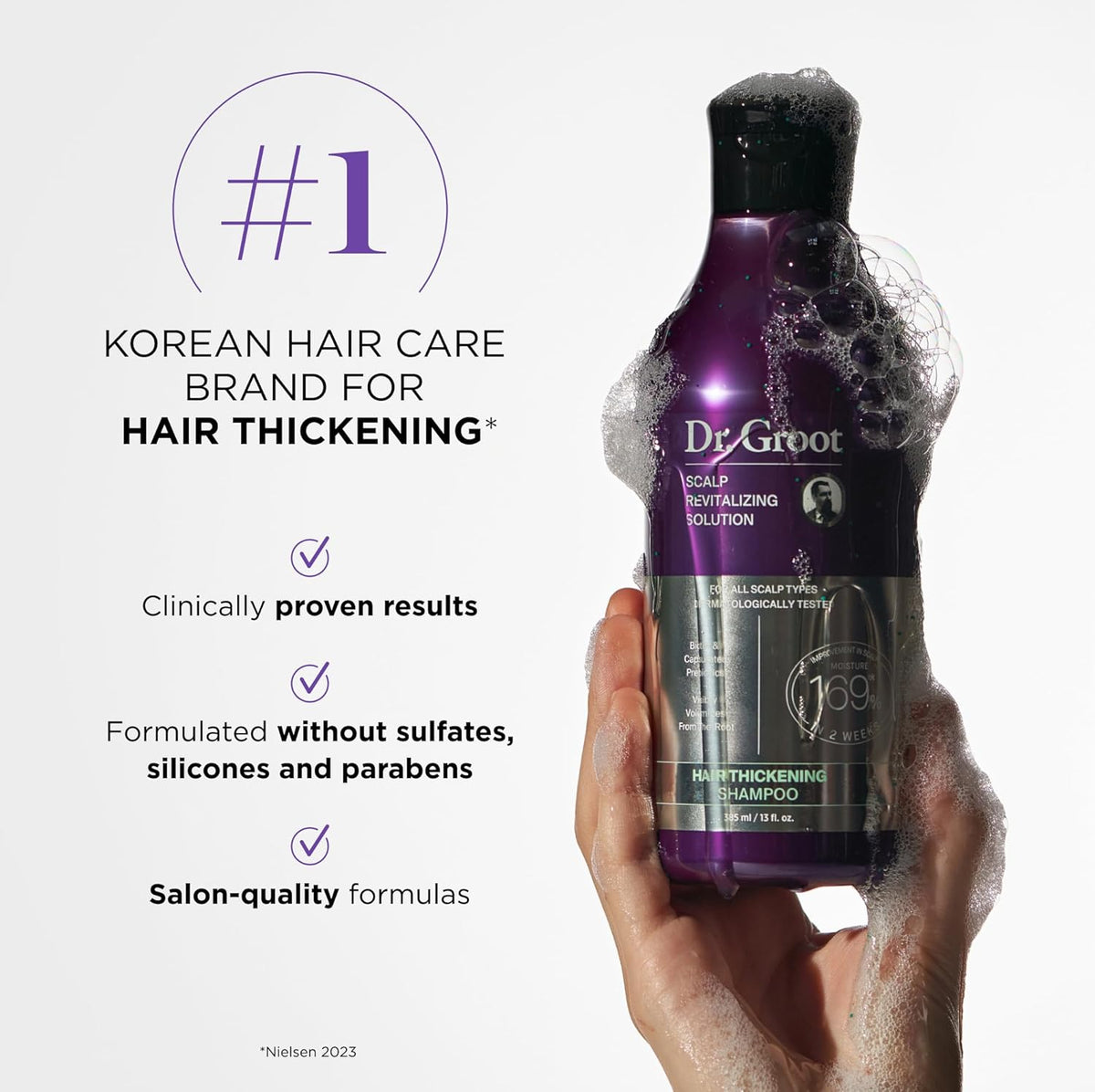 Dr. Groot Thickening Serum, Shampoo, Conditioner, and Scalp Treatment Set for Hair Loss - product detail image 4